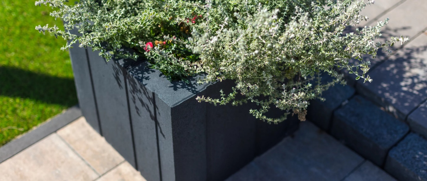 Jardiniera beton Cubo